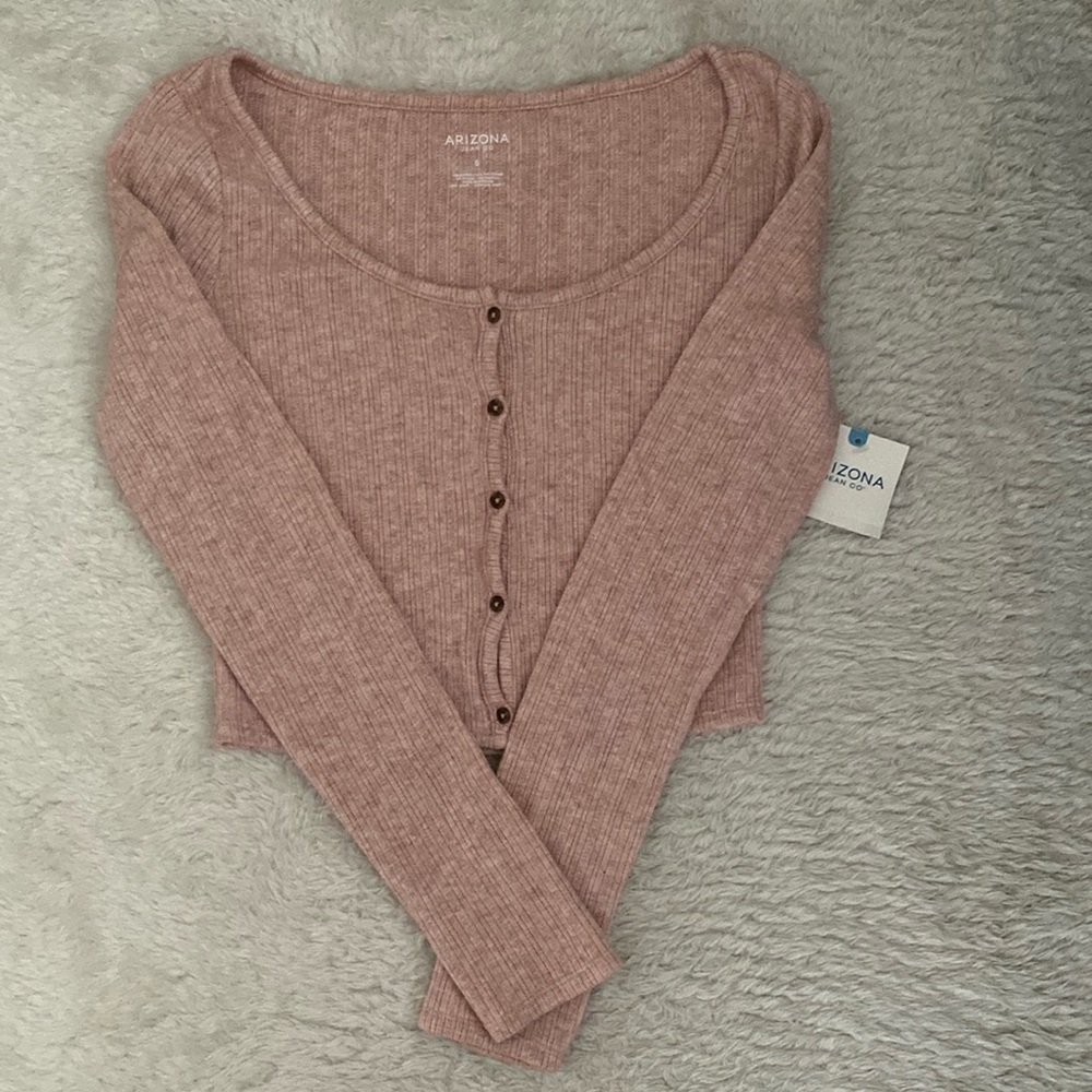 Long sleeve crop top sweater